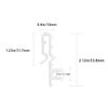 16 Pcs Hidden Blind Clips 2 inch Hidden Channel Valance Clips Clear Plastic Valance Retainer Clips for Home Window Blinds