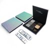 Black Smokey Eyeshadow Magnetic Palette, 8 Color Highly Pigmented Eyeshadow Powder, Single Tin Pan Diy Refillable, Small Travel Size Makeup Artist Kit Essentials (Palette-B)