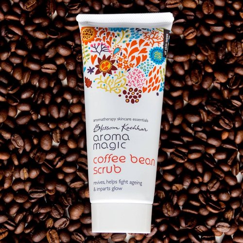 Aroma Magic Coffee Bean Face Scrub | Revive Tired Skin with Shea Butter | Deep Cleansing Exfoliating Facial Scrub | Fights Wrinkles & Age Spots | 3.38 Fl Oz (100ml)