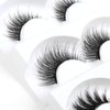 Eliace Fluffy Eyelashes 3D Mink Lashes Cat Eyes 15 Mixed Styles 15 Pairs Reusable Soft Fake Eyelashes Volume Strip Lashes Natural Look Wispies & Big False Eyelashes Pack - with False Lashes Tweezers