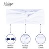 Motique Accessories White Solid Twist Turband Headwrap Hair Band for Women