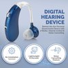 Digital Hearing Amplifier Pair - Rechargeable -Operated BTE Personal Sound Assist Device with 2 Modes, Volume Control & Noise Cancelling, Behind-The-Ear Aids for Adults and Seniors