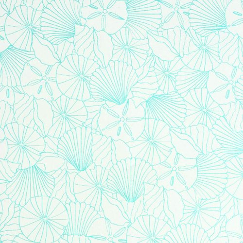 Gift Wrap - Shells - Cream/Turquoise