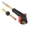 Flame King Propane Gas Blow Torch with Push Button Igniter & 2 Interchangeable Heads great for Soldering, Searing, Brazing, Welding
