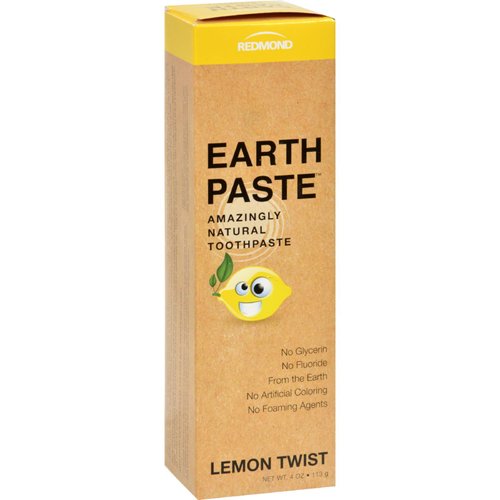 Redmond Earthpaste - All Natural Non-Fluoride Toothpaste, Unsweetened Spearmint 4 Ounce Tube (2 Pack)