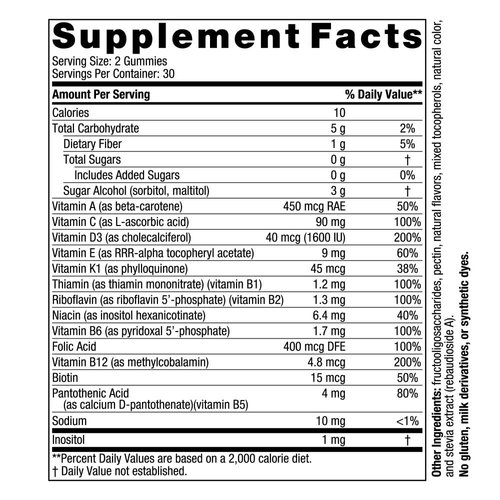 Nordic Naturals Zero Sugar Multi Gummies - Vegetarian Multivitamin Supplement - Passionfruit Mango - 60 Pectin-Based Gummies - 12 Essential Vitamins for Adults - Non-GMO - 30 Servings