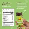 Amrita Chocolate Maca High Protein Bars - Gluten-Free Snacks - 15g of Plant Based Protein - High Fiber, Peanut & Dairy Free, Low-Sugar Meal Replacement Bar - Healthy Protein Snack - Vegan - 12 Bars
