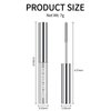 Erinde Brown Washable Metal Mascara, Waterproof Curling Iron Wand Mascara, Bristleless Metal Mascara Rod Brush, Super Voluming Eyelash, Metal Wand Mascara, Long Lasting Smudge-Proof No Flaking Tint
