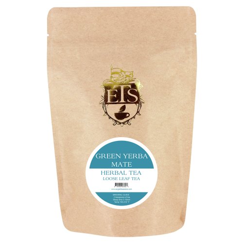 English Tea Store Loose Leaf, Green Yerba Mate Herbal Tea, 4 Ounce