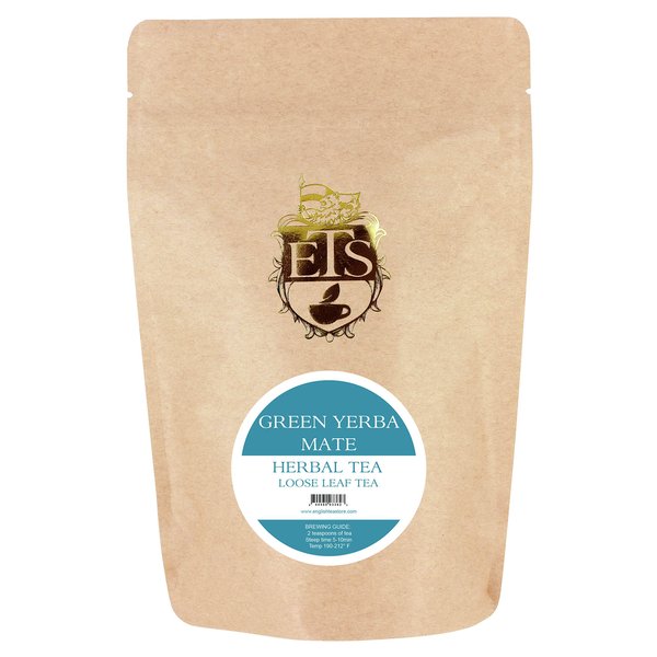 English Tea Store Loose Leaf, Green Yerba Mate Herbal Tea, 4 Ounce