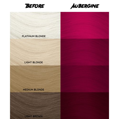 Crazy Color Crazy Color Salon Pro Semi Permanent Hair Color - 50 Aubergine Hair Color Women 5.07 oz