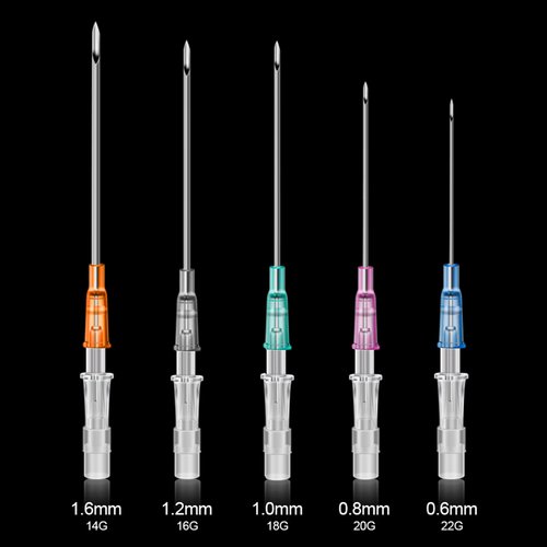 Catheter Piercing Needles - Lyuxzad 50Pcs Mixed IV Piercing Catheter Needles 14G 16G 18G 20G and 22G Ear Nose Piercing Needles Hollow Needles for Lip Tongue Navel Nipple Cartilage Belly Piercing Kit
