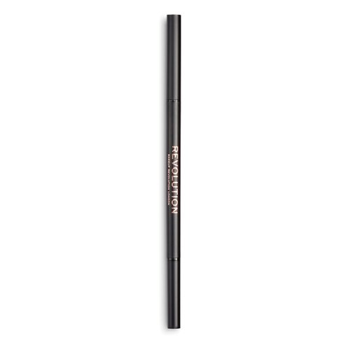 Makeup Revolution Precise Brow Pencil, Eyebrow Definer Pencil, Draw Brow Hairs, Ultra Fine Tip For Precision, Vegan & Cruelty Free, Medium Brown, 0.05g