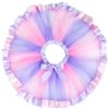 D.Q.Z Kids Fairy Butterfly-Wings Costume for Girls Halloween Butterfly Costumes & Rainbow Tutu Dress Up Party Supplies (Purple-Pink)