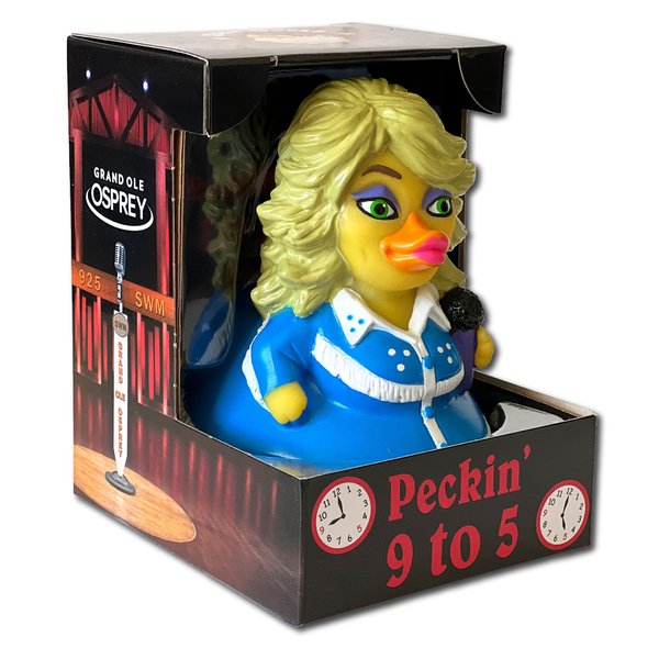 CelebriDucks - Peckin' 9 to 5 - Floating Rubber Ducks - Collectible Bath Toy Gift for Kids & Adults of All Ages