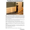 FPL Sliding Door Lock Security Foot Bolt in White - Quickly and Easily Locks and Unlocks with Your Foot