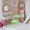 3Pcs Mini Folding Chairs, Dollhouse Folding Chair Miniature Foldable Chair Novelty Mini Folding Chair Phone Holder 1:12 Scale Chair Action Figure Accessories for Desktop Dollhouse Decor