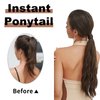 Ponytail Extension 30 Inch Flexible Wrap OTO BELLA Around Ponytail Hair Extensions 120g Long Curly Synthetic Ponytail Wavy Pretty Hair Ponytails Hairpieces For Women Daily Use (18TH24A)