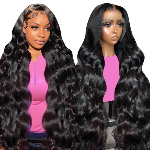 Tuneful 32 Inch Body Wave 13x6 HD Lace Front Wigs Human Hair Pre Plucked 220% Density 13x6 HD Transparent Frontal Wigs Glueless Human Hair Lace Front Wigs for Black Women
