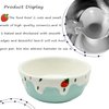 Hamster Food Bowl,Small Animals Ceramic Food Water Bowl Prevent Tipping Moving for Guinea Pig Rabbit Gerbil Chinchilla Hedgehog Rat (2 Pack) (- Color: Purple + Blue)