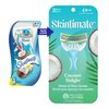 Skintimate Coconut Delight 3 Blade Disposable Razor For Women, 4 Count (Pack of 3)
