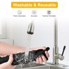Kitchen Sink Splash Guard, Silicone Faucet Handle Drip Catcher Tray, Kitchen Sponge Holder Faucet Absorbent Sink Protectors Mat for Kitchen Bathroom Sink Accessories 19.7" x 5.6"