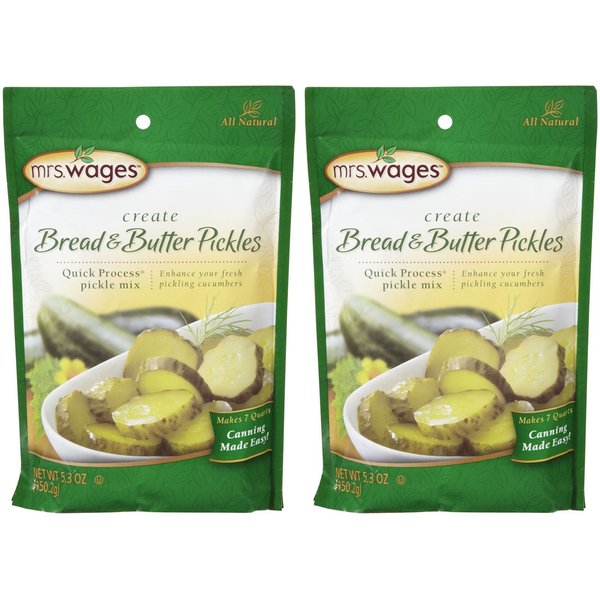 Mrs. Wages Create Bread 'n Butter Pickles Mix, 5.3 oz, 2 pk