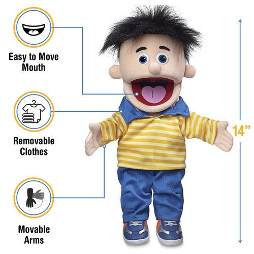 14" Bobby, Peach Boy, Hand Puppet
