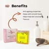 SHE MADE Moisturizing Saffron Turmeric Soap Bar (100g) | Bath Soap for Luxurious Natural Cleansing for All Skin Types - Made with Anti Ageing Properties
