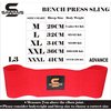 SAWANS Bench Press Sling Power Weight lifting Training Fitness Increase Strength Push Up Gym Workout (Red, Medium)