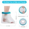 UpGoing Waterproof Foot Cast Cover, Reusable Ankle Wound Protector for Shower Bath, Adult Watertight Cast Bag for Surgery Foot, Ankle, Burns - 100% Waterproof [2024 New Upgrade]
