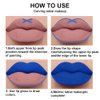 evpct 2Pcs Royal Light Blue Matte Liquid Lipstick and Lip Liner Pencil Makeup Set DNM Blue Lipstick 24H and with Lip Liner Set Waterproof Long Lasting labiales mate 24 horas originales 21#