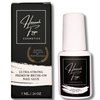 Super Strong Nail Glue for Acrylic Nails,Nail Tips, Press On Nails, Fake Nails, Salon Quality Brush On Nail Glue Easy Application Durable & Long-Lasting Hannah Faye Cosmetics Glue False Nails