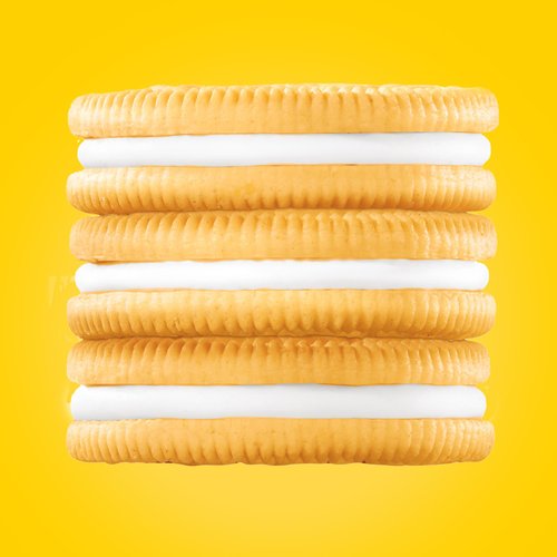 Oreo Golden Sandwich Cookies, Family Size, 18.12 oz