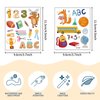 Back to School Temporary Tattoo Stickers Cute School Tattoo Stickers Pencils Book Crayons and Pencil Cases Lovely Deisgn for Kids Body Face Arm Stickers for The First Day Shool 10sheets