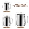 iHeartYard Espresso Milk Frothing Pitcher, Stainless Steel Milk Frothing Pitcher 20OZ/600ML Coffee Milk Frother Cup with Decorating Art Pen for Espresso Machine, Milk Frother
