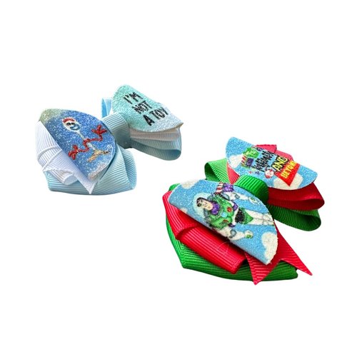 Toys Movie Inspired Hair Bow Set by Inspired Bows