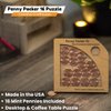 Creative Crafthouse Penny Packer 16 Puzzle - Handmade Wooden Puzzle - Precision Cut and Laser Engraved - Great Coffee Table and Desktop Conversation Starter - Made in the USA