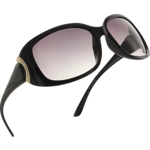 Incredible Bargains The Vogue Bifocal Sunglasses Reading Glasses, Outdoor Sun Reading Bi Focal Readers with Designer Style for Women + 2.00 Black