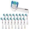 16 Pcs Replacement Toothbrush Heads Compatible with Oral B Braun Cross Clean, Professional Electric Toothbrush Brush Heads Refills for Oral-B Action Pro 500/750/1000/1500/3000/3757/5000/7000/7500/8000
