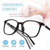 Gaoye Blue Light Blocking Glasses Women/Men, Computer Gaming Fake Eyeglasses Anti UV Ray-Spring Hinge (4 Pack, Matte Black & Leopard & Pink & Transparent)