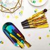 Sumind 24 Pieces Gold Noise Makers Glitter Noise Makers Metallic Fringed Party Blowers for Adults Birthday Graduation Sporting Events 2024 New Years Party Favor Supplies