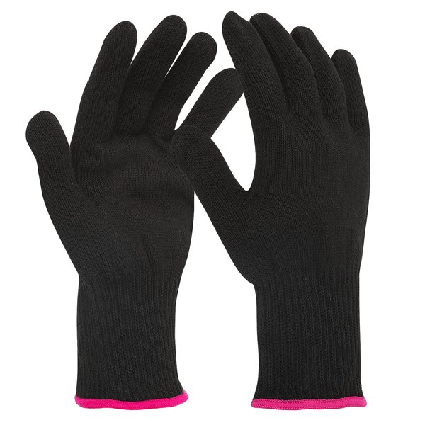 WLLHYF Professional Heat Resistant Glove for Hair Styling Cotton Material, Protects Hands, 2 Piece