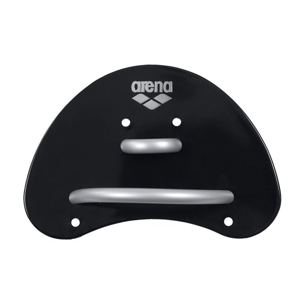 arena Unisex Adult Elite Finger Swimming Paddle for Swim Training Lap Swimming Pool Gear, Black/Silver, Small