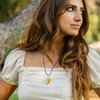 AYANA Citrine Gemstone Pendant Necklace | Natural Crystal Healing | Stone of Joy, Promotes happiness, Wealth, and Abundance | Handmade with Ethically Sourced Raw Natural Pure Gemstone