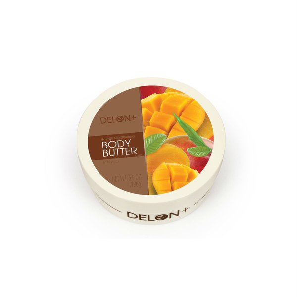 DELON Intense Moisturizing Body Butter, Mango, 6.9 oz
