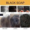 Aitiuchi 2PCS Grey Hair Coverage Shampoo Soap,Bar Soap for Gray Hair,Natural Darkening bar shampoo for Moisturizing, Mane Gray Reverse Bar for Unisex Shampoo Soap