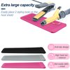 1Pack Silicone Heat Resistant Mat Pouch for Hair Straightener, Curling Iron, Flat Iron and Hot Hair Tools Pink
