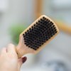 GranNaturals Soft Bristle Hair Brush - Boar Bristle Slick Back Hair Brush for Smoothing, Fades, Beards, 360 Waves to Style, Polish, & Lay Down Hair to Create a Sleek Hairstyle for Women & Men