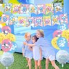 Cartoon Dog Birthday Party Decoration, Dog Include Kawaii Cartoon Theme Birthday Banner, Cake Topper, Latex Balloons, Foil Ballons for Kids Birthday Party Supplies, Baby Shower